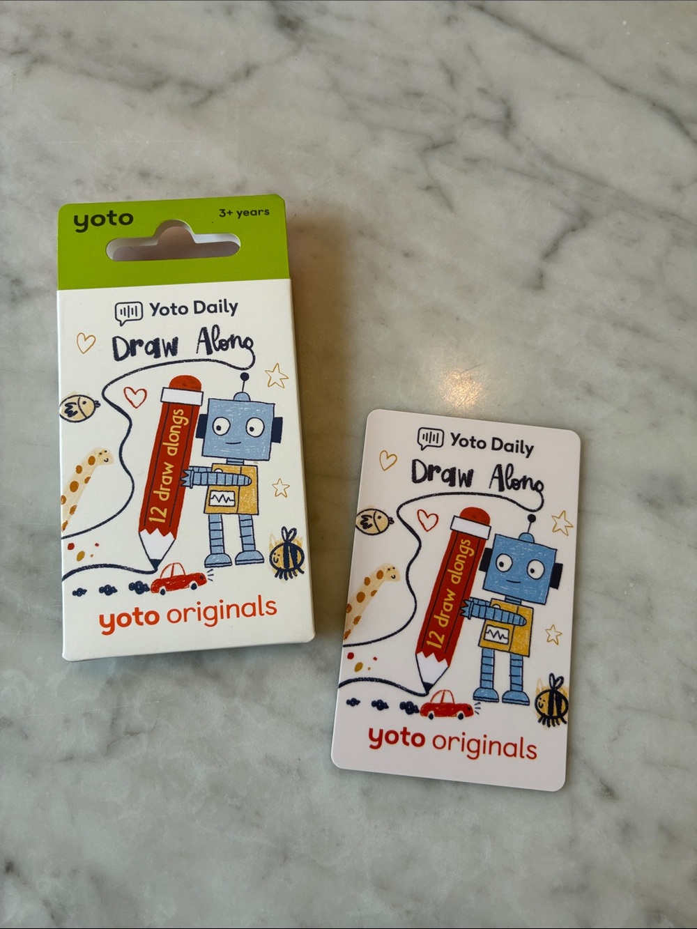 Yoto Originals Draw Along Card – Blue Robot (Set)